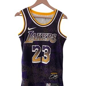 Nike Lakers Purple and Gold #23 Jersey